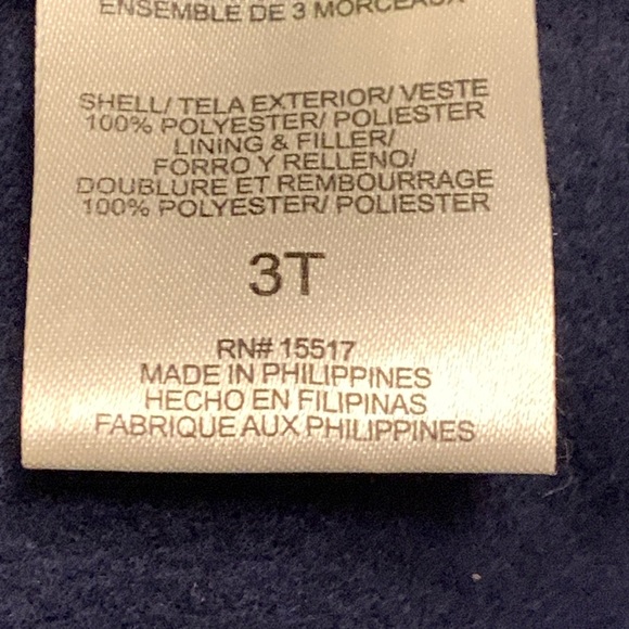 Orange puffy vest 3T - Picture 4 of 5